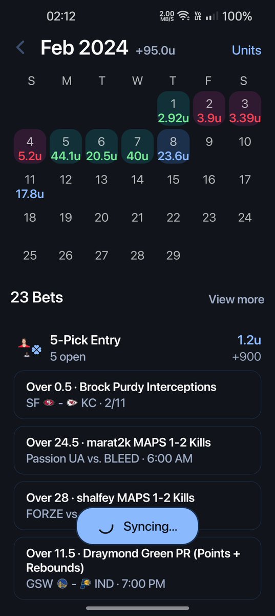 teemojee's tweet photo. Fellow sports bettors, I found a way that could make money: +EV betting! I joined Datawise on 1/13, profit over 138U in 20+ days. They have bots track +ev plays and tons of sharp people in the community share slips. Free 3-day trial, try it! @DataWiseBets
https://t.co/vfzN21bTXh https://t.co/N5aYAEns4L