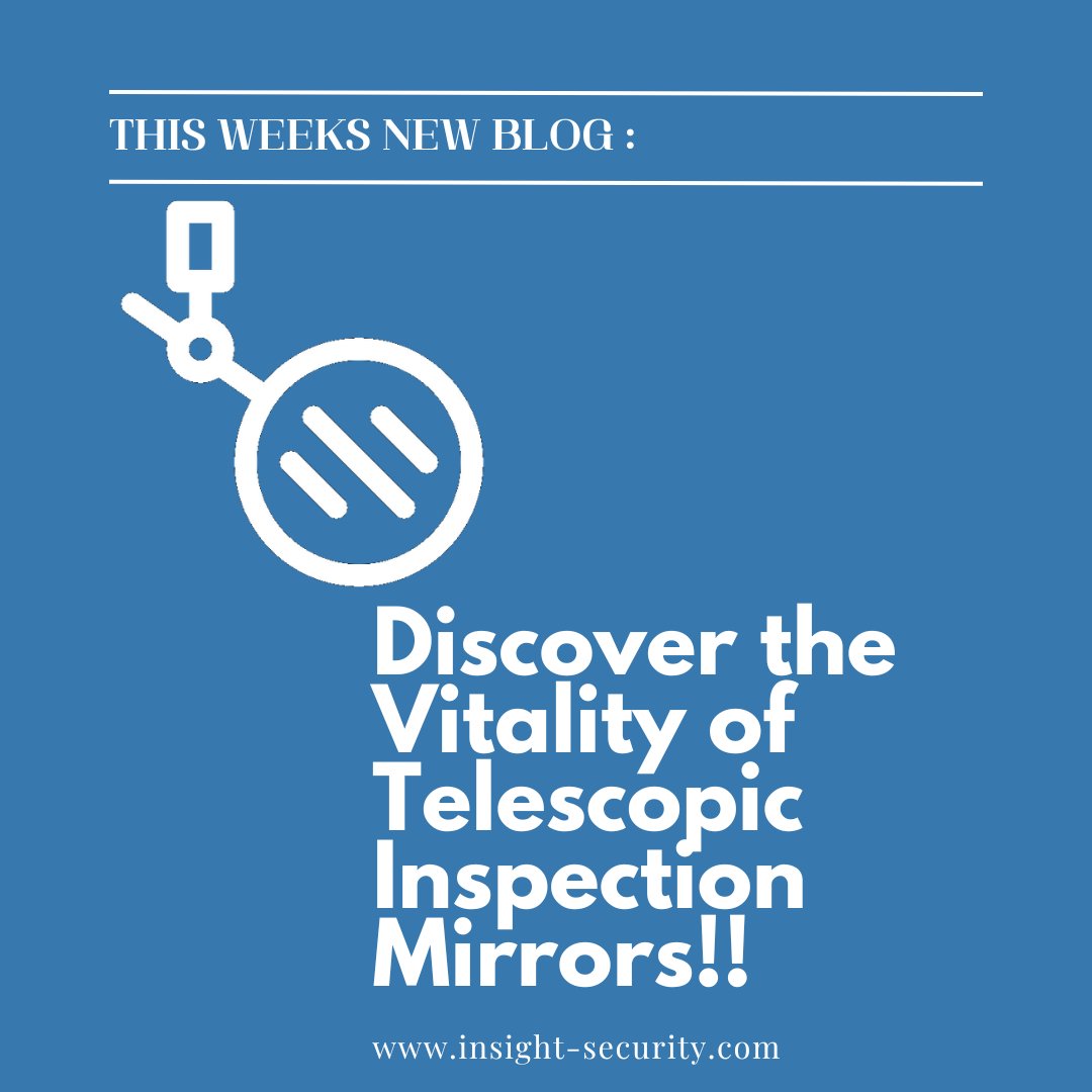 Here's why Telescopic Inspection Mirrors are essential.

check out his weeks blog to find out more - insight-security.com/telescopic-ins…

#telescopicmirror #securityinspection #tools #workplace #maintenance #industrial #safetyequipment #securitytools #securitymanagement #facilitymanagement