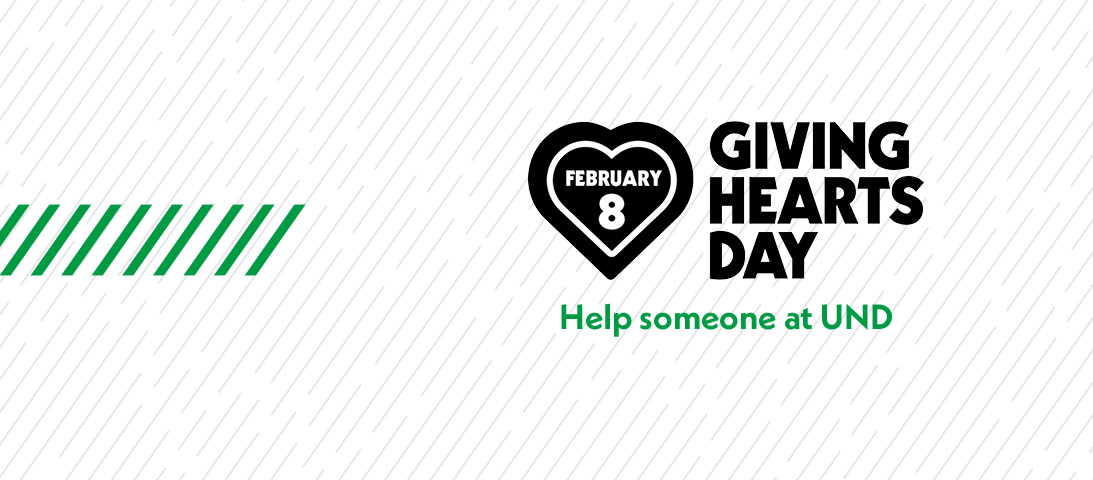 𝗚𝗶𝘃𝗶𝗻𝗴 𝗛𝗲𝗮𝗿𝘁𝘀 𝗗𝗮𝘆 is today! Now is your chance to make an incredible impact on the lives of students at the University of North Dakota! 💚Help someone at UND today: go.UNDalumni.org/giving-hearts #UNDproud #UNDalumni #GivingHeartsDay
