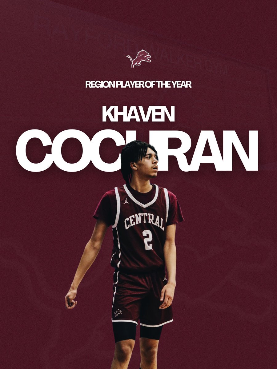 Congratulations to <a href="/Central_Hoopz/">Central Basketball</a> junior  SG <a href="/CochranKhaven/">Khaven Cochran</a> for being selected as the Region Player of the Year!