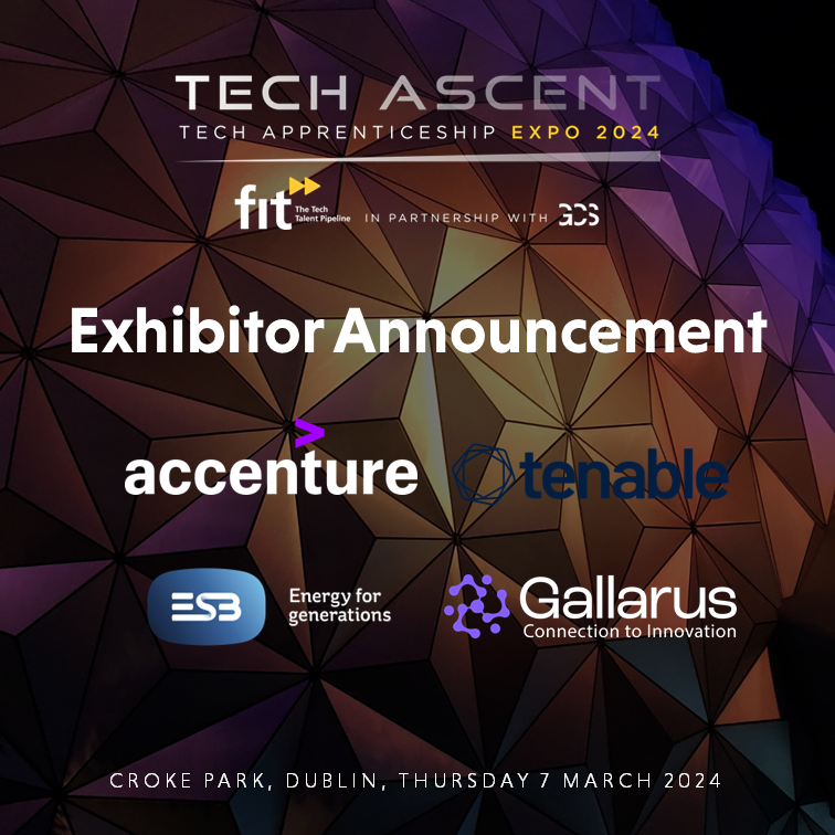 RecruitmentGcs's tweet photo. Here's a first look at some of the exhibitors at #TechAscent2024 on Thurs, 7th March! 🌟 Accenture 🌟 Tenable 🌟 ESB 🌟 Gallarus Industry Solutions (and many more!) ✅ Register your FREE spot here: https://t.co/Bm1TswFZF7 #techascent #techapprenticeship #earlycareers #dublintech https://t.co/ennwwZdKTY