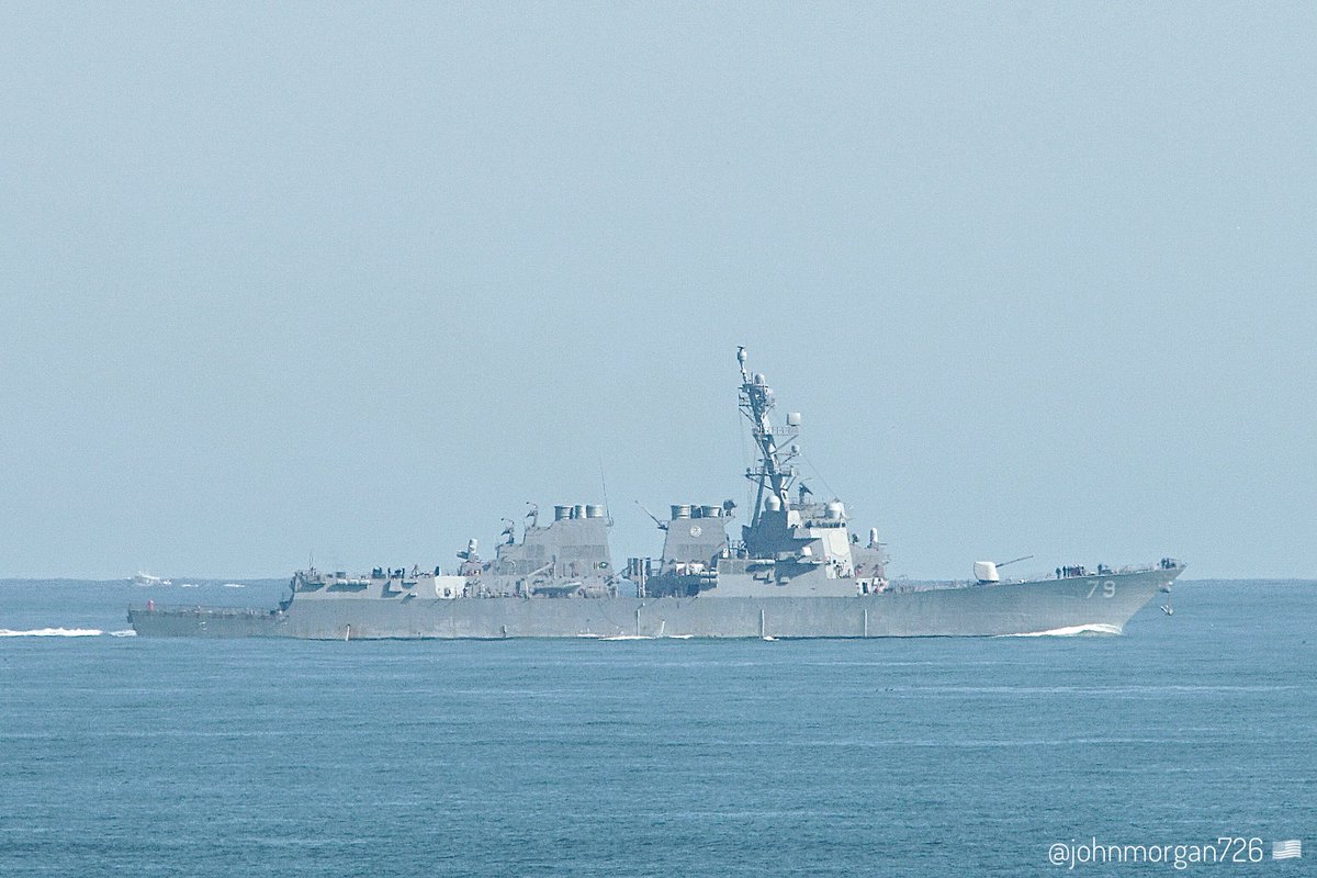 USS OSCAR AUSTIN (DDG-79) 🇺🇸 Arleigh Burke-class Flight IIA guided missile destroyer, heading out to sea from Navel Station Norfolk (NOB) Virginia. Seen here four miles off the coast of VIrginia Beach. #UnitedStatesNavy #USSOscarAustin #DDG79 #ShipsInPics