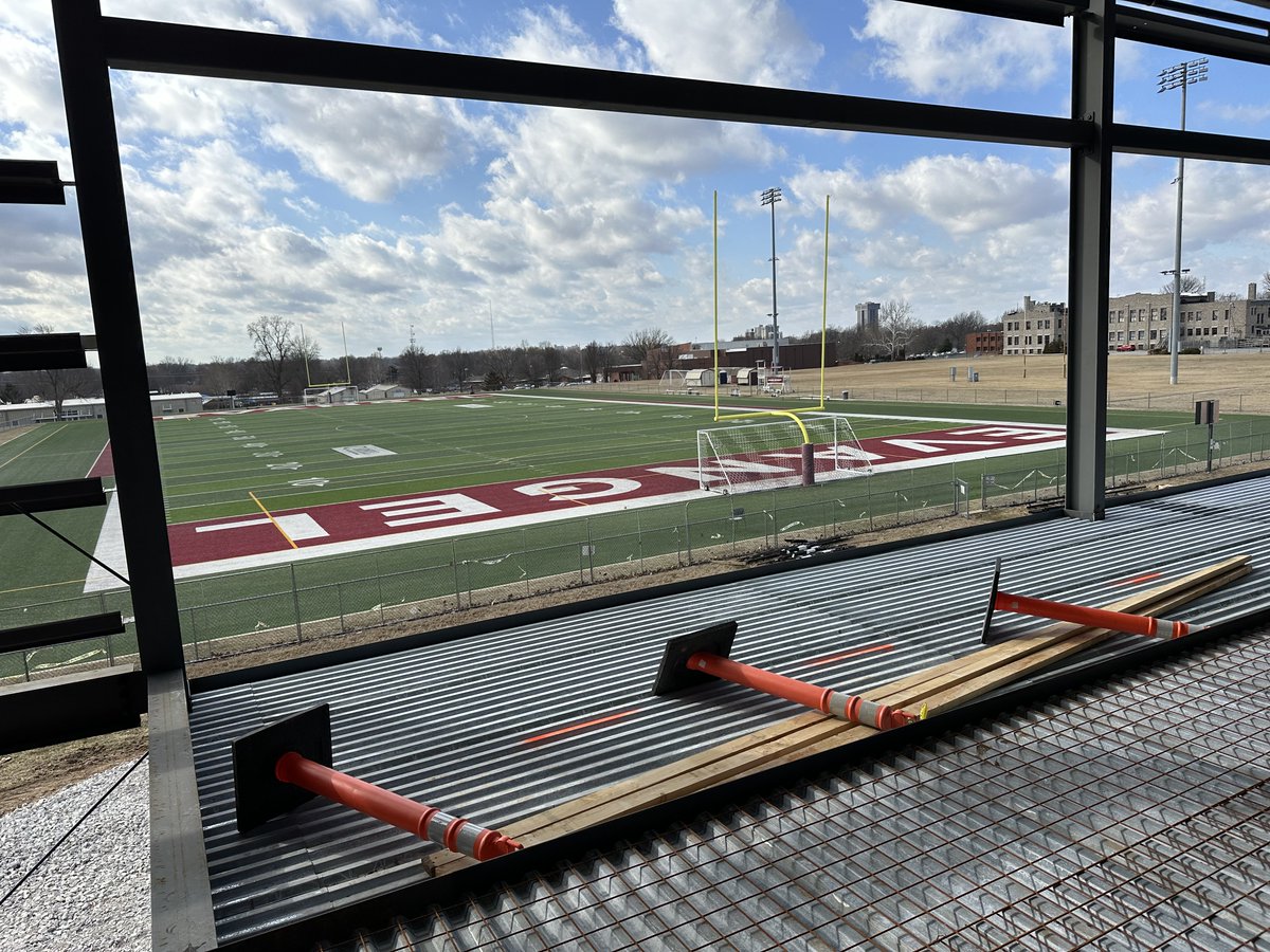 Coaches got to take a look at the progress in the Valor Center construction this week! Here's a sneak peek at the future home of Evangel Athletics. #OneValor