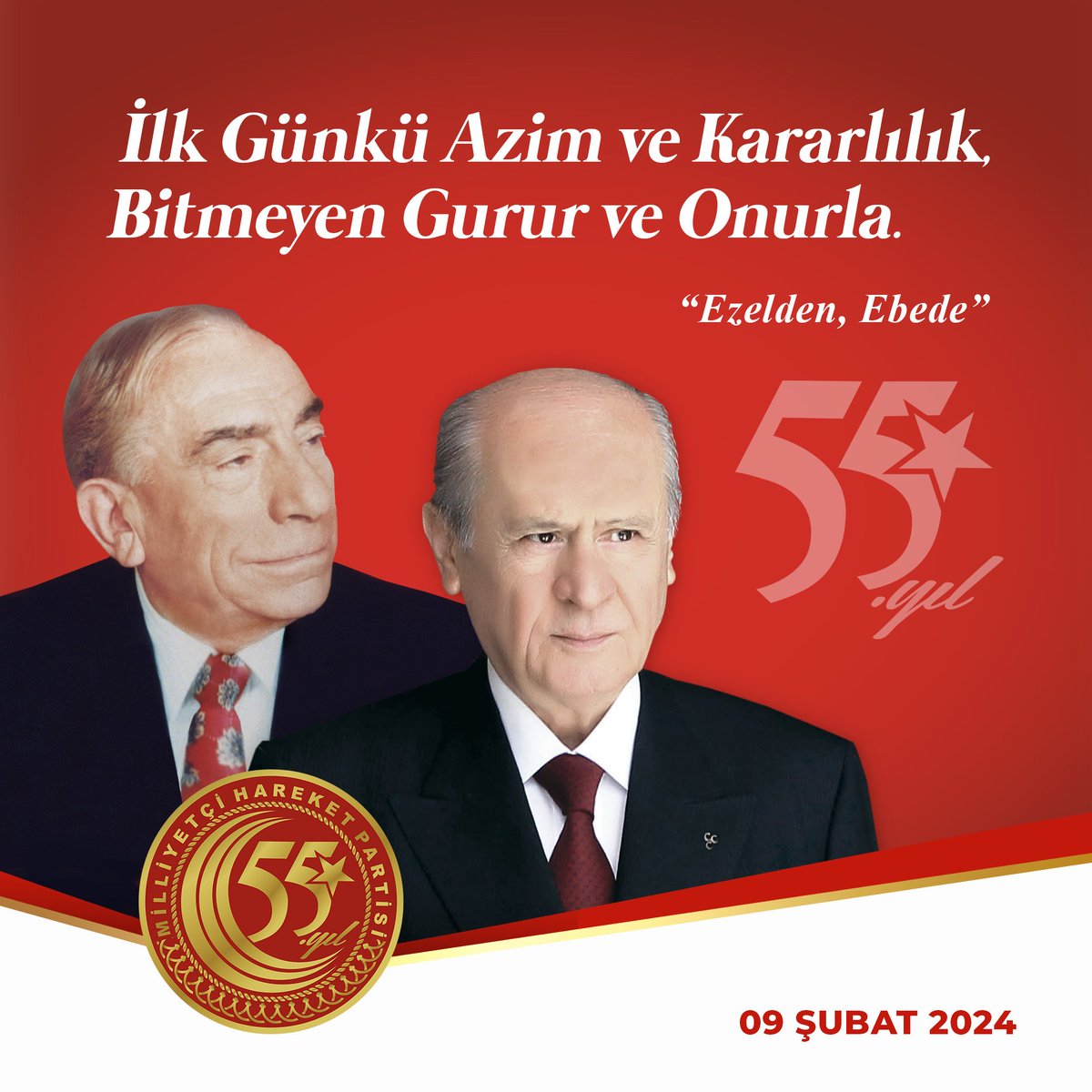 unsalkaya40's tweet photo. İlk Günkü Azim ve Kararlılık,
Bitmeyen Gurur ve Onurla.
“Ezelden, Ebede”
55. Yıl https://t.co/tVOn102U4l