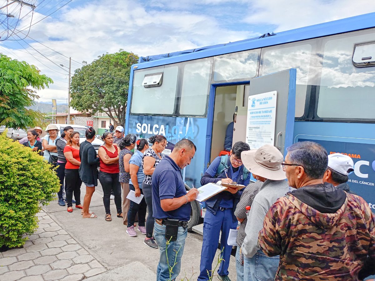 solca_loja's tweet photo. #programadoc
Durante los días 5,6 y 7 de febrero se realizó en #Catamayo, la atención con exámenes de laboratorio gratuitos para la detección del cáncer del Programa DOC: en el parque central, barrios Trapichillo y San José respectivamente. https://t.co/WFJ9bzmLjz