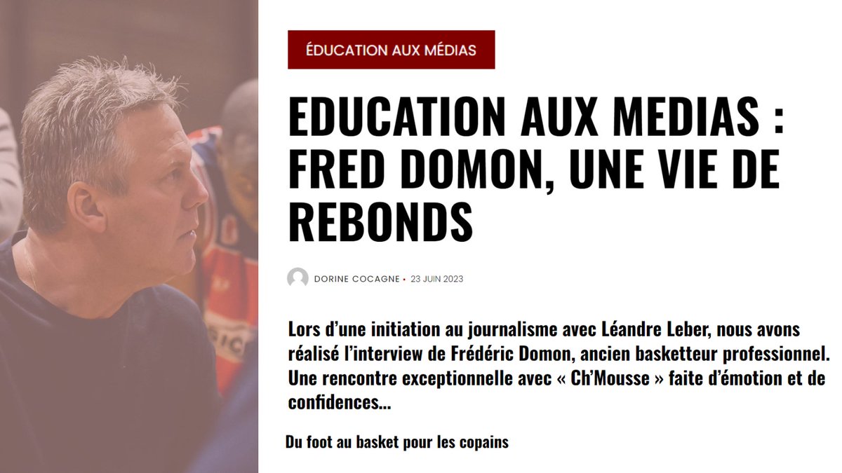 LaSpme's tweet image. Quelle action mettre en place pendant la #SPME2024 ?
Inspirez-vous de la #SPME2023 et des élèves de J.Brel de Villers-Bretonneux

💬 Rencontre avec une journaliste
🎙 Interview d&apos;un ancien basketteur
📝 Et sa publication
Découvrez d&apos;autres initiatives clemi.fr/fileadmin/user…