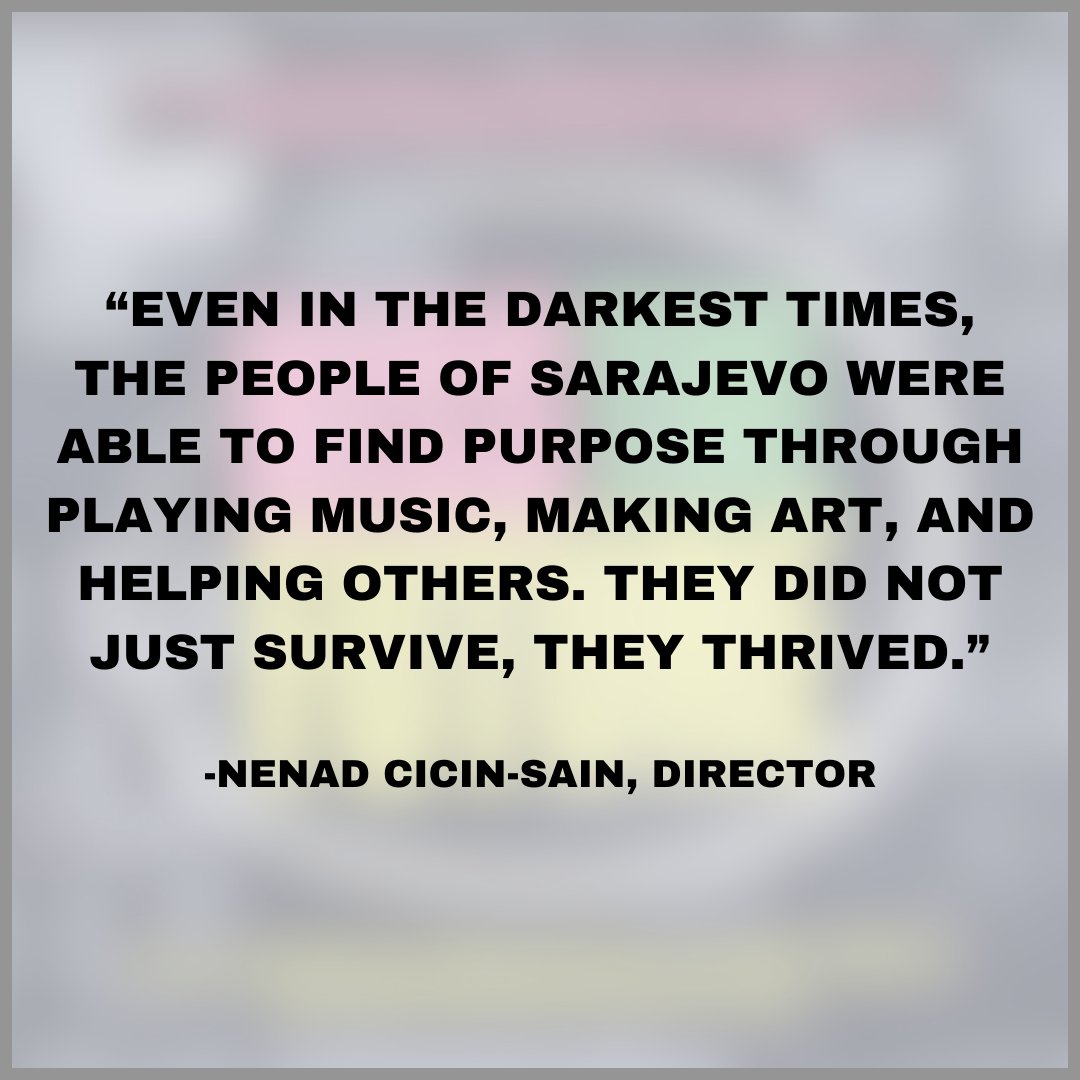 ‘Kiss The Future’ is the story of art and music as acts of defiance amid the 1990s siege of Sarajevo. The film follows the journey of an underground local community that, through an American aid worker who wouldn’t take no for an answer, connected with U2 to raise global