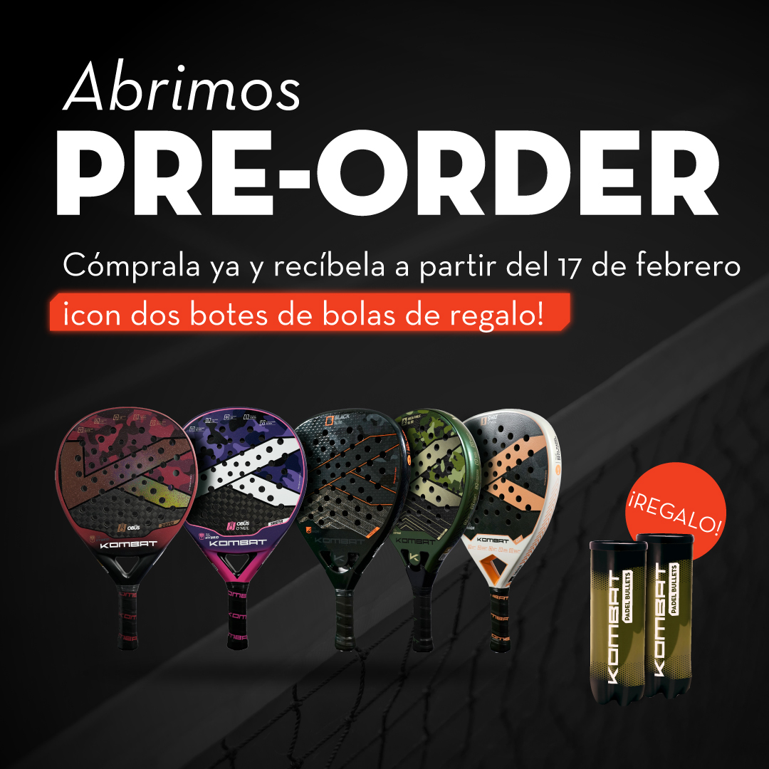 Muy pronto... ¡volveremos a tener stock de estos modelos!
👉 Black MKIII
👉 Delta Force MKIII
👉 Obus O'Neil
👉 Swat O'Neil
👉 Obus

¡YA puedes hacer tu pre-order y llevarte 2 botes de bolas de regalo! 😎
kombatpadel.com/es/palas-padel