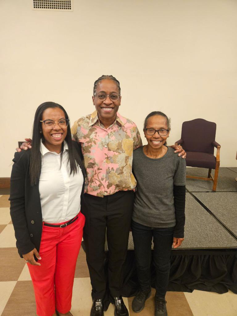 The HIGHLIGHT of my week is as moderating a discussion with author @JackieWoodson about her book Before the Ever After with students!