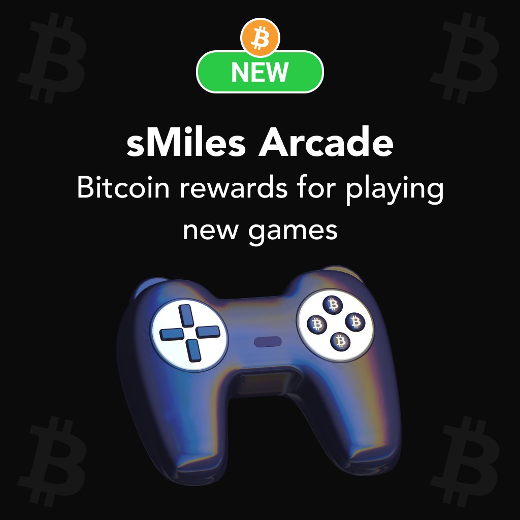 Go ahead and download the latest sMiles version to try out sMiles Arcade!  Download and play new games on Arcade, and instantly earn #Bitcoin rewards!
