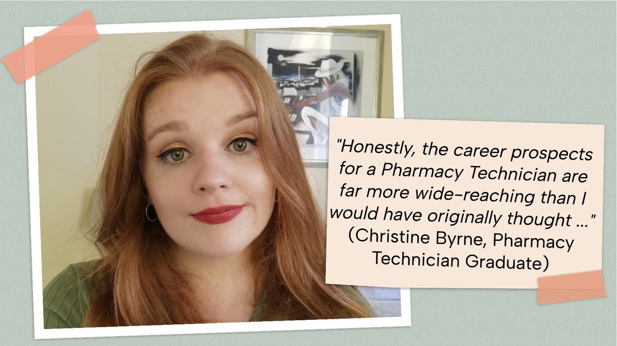 Another interview with our pharmacy technician alumnus, Christine Byrne. A nice story to read 👇🏻, thanks Christine👍
linkedin.com/feed/update/ur…