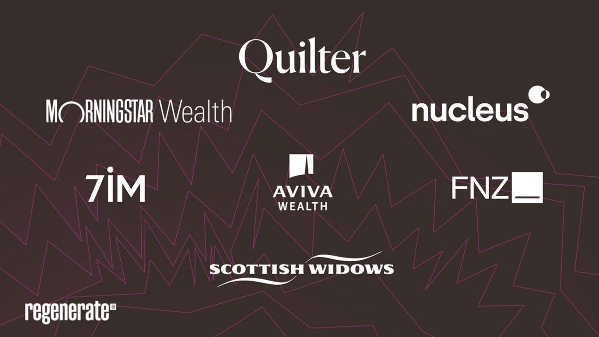 thelangcat's tweet image. And that’s a wrap. Thanks to our sponsors who made #REGENERATE possible: @Quilter, @MStarWealthEMEA, @nucleuswrap, @7IM_Updates, @AvivaUK, @FNZ_Group, @ScottishWidows

#langcatlive