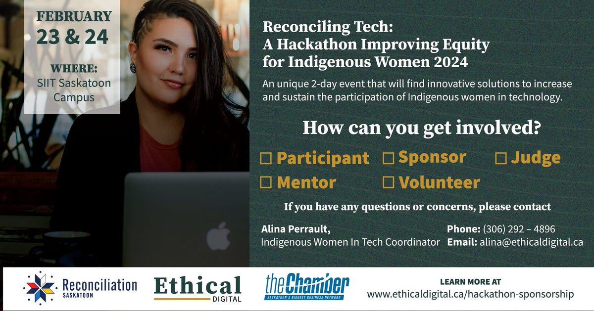 Improving Equity for Indigenous Women in Tech
ethicaldigital.ca/hackathon-spon…
A better digital society, that is more responsive to Indigenous women’s needs, is a win-win for everyone.

@ethical_digital
