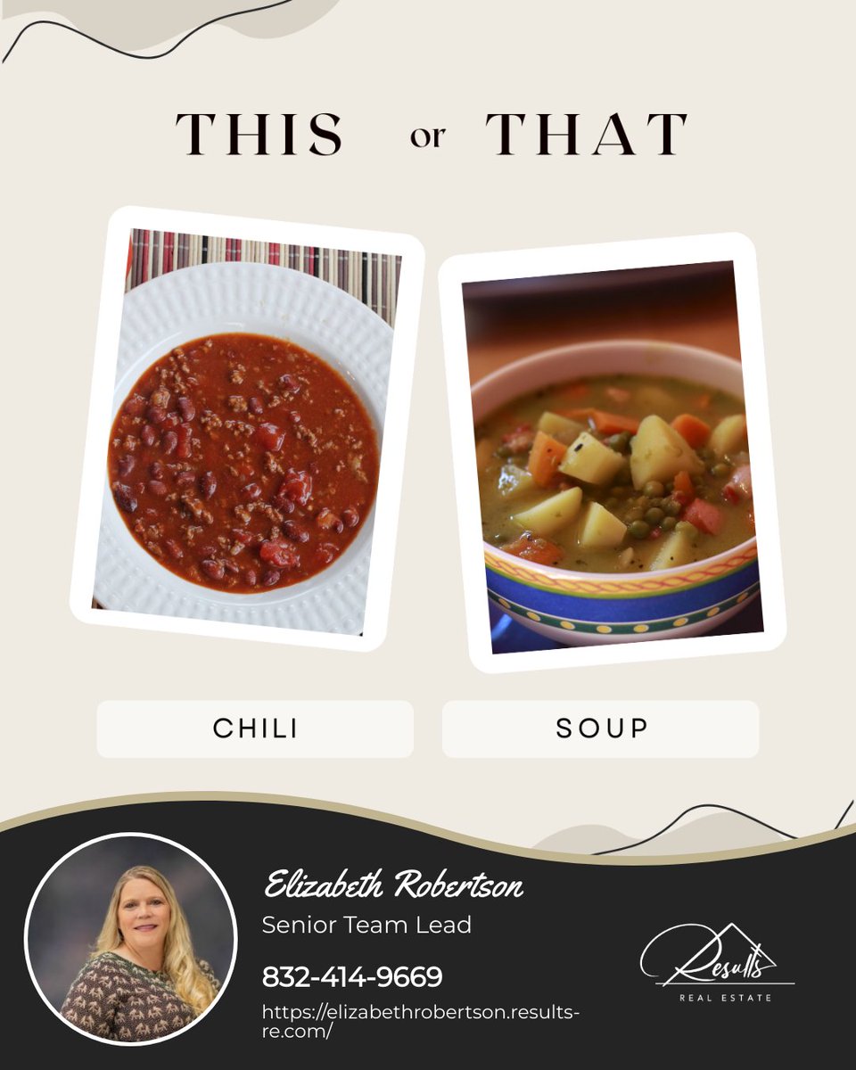 EJR4769's tweet photo. Nothing warms the heart more than a bowl of chili or soup during the colder months. Which one do you prefer?

#thisorthat #questionoftheday #chili #soup #foodie https://t.co/bt4IvF86f2