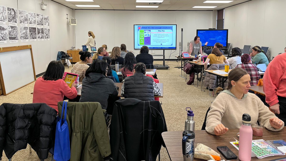 set_bc's tweet image. Educator Naomi &amp;amp; SLP Arika recently visited Prince Rupert to present  a workshop on Supporting AAC Users in the Classroom. 
@RupertSchools #SD52 #AAC #AugmentativeAndAlternativeCommunication #AssistiveTechnology #InclusiveClassroom #BuildingCapacity #SupportingStudents