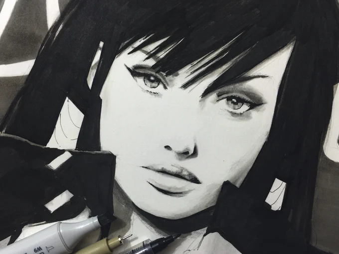 Copics, Kuratake pens and pencils from 2015. Showtime | ショータイム

#traditionalart #art #pencils #copics #markers #artwork 