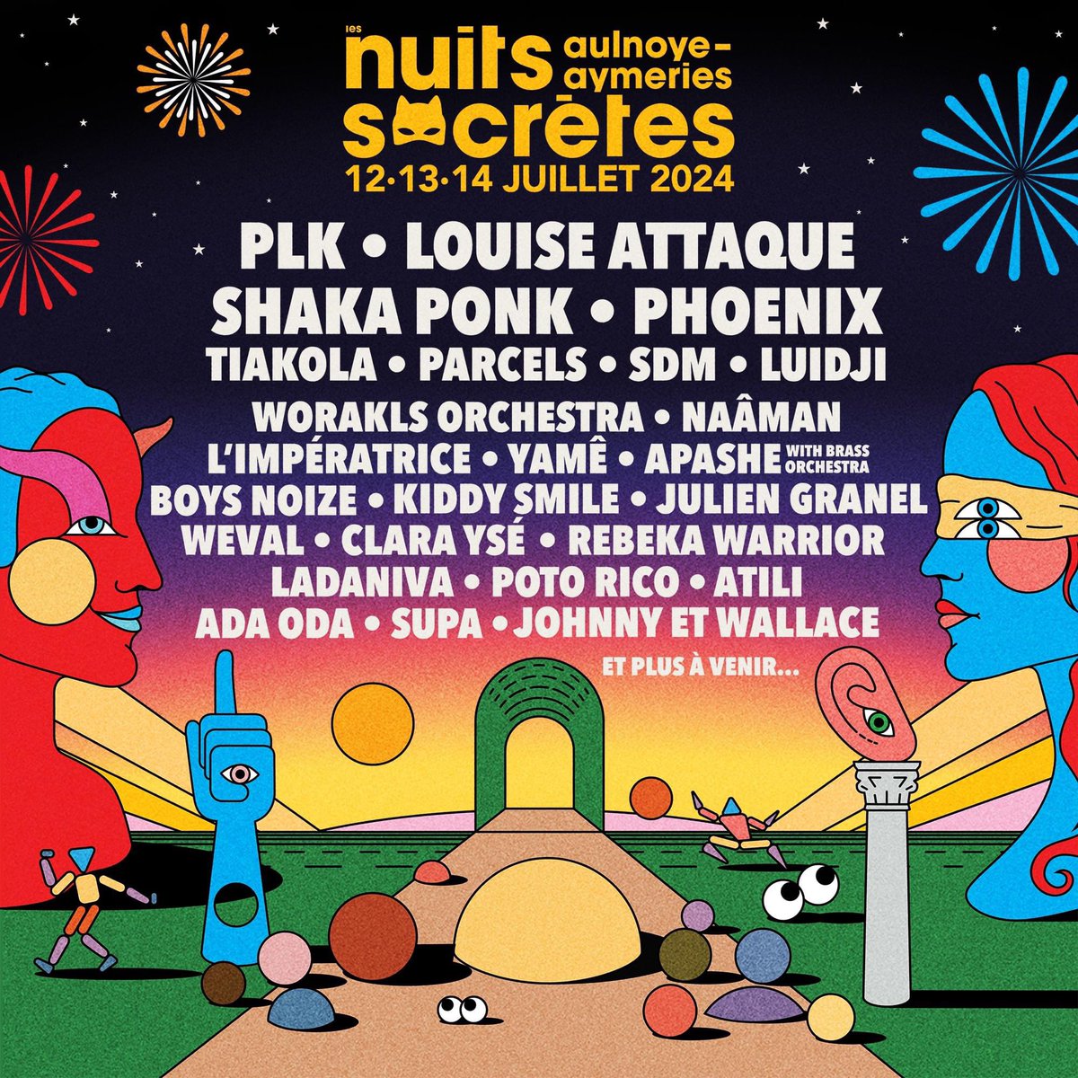 Shaka Ponk, Boys Noize, Parcels, Rebeka Warrior, Luidji et beaucoup d’autres rejoignent la programmation 2024 du festival Les Nuits Secrètes ⭐️

Rendez-vous les 12, 13 et 14 juillet 2024 à Aulnoye-Aymeries !