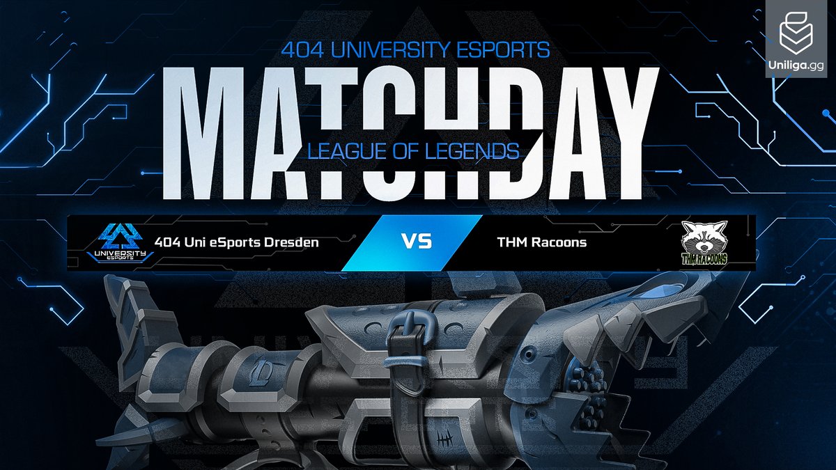 404_uni_esports's tweet photo. ALLES ODER NICHT! Finale im Lower Bracket der
@uniligaGG-Relegation! 💥
⏰ 19:00 Uhr
🆚 @Games_THM Racoons
🔼 #Pollmann
🔁 #Mango
▶ #Cloudxx
🔽 @Thomson_League
🛡 @zyres_lol
🔴 LIVE auf https://t.co/5TIPz7z0Nr
AUF GEHTS 404!💪
#404UE #404WIN #LIMITSNOTFOUND https://t.co/6TdLLR34Tm