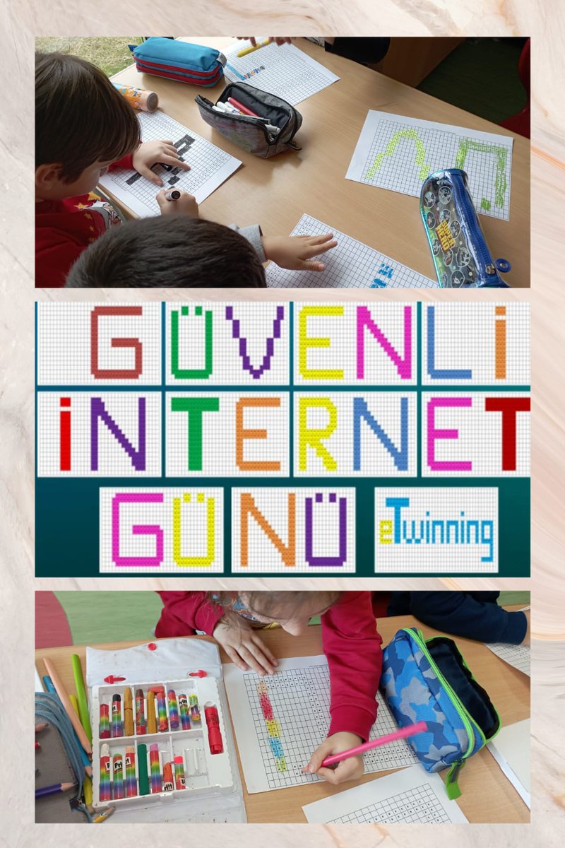 Anaokulu GROW-A sınıfının öğretmenleri ile yürüttüğü e Twinning "Doğanın Desenleri" projesi kapsamında ilk gün etkinliği olarak çocuklar için  "Güvenli İnternet" nasıl olur? hakkında konuşup, kodlama etkinliği yaptık .
#uğurluolmak 💜