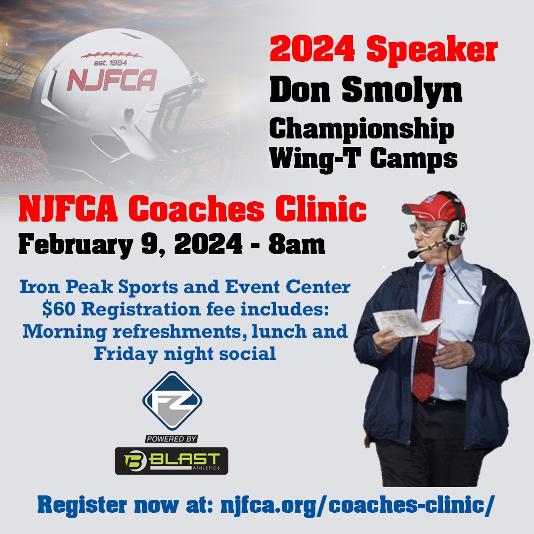 A coaching legend, Don Smolyn, is part of our lineup tomorrow! Register now: njfca.org/coaches-clinic/