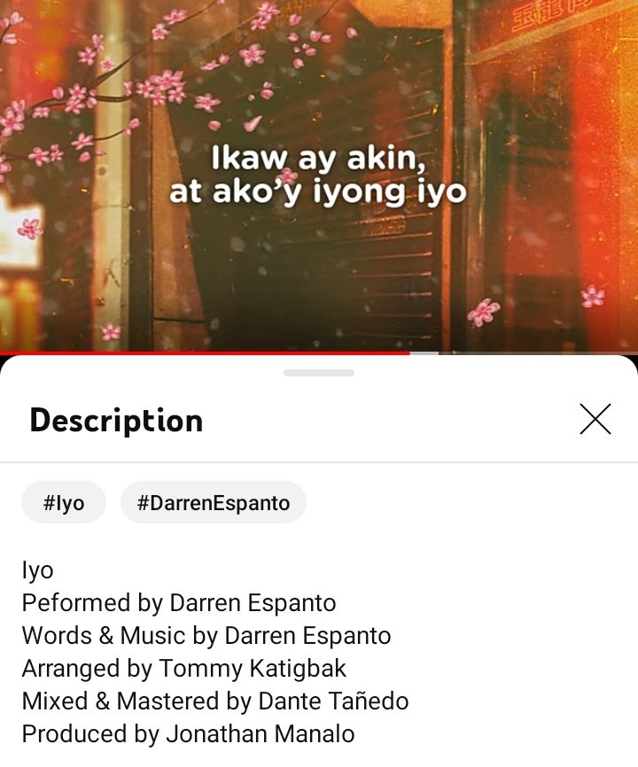 iLoveDarren_24's tweet photo. Pangako ko'y  dika iiwa, di lalayo! "Ikaw ay akin,at akoy Iyong Iyo" 

Grabeee!! Umaapaw ang pagmamahal !!

STREAM "IYO" lyric video OUT now on Youtube! 

IYO DARREN OUT NOW
#IyoDARREN #DARREN @Espanto2001 https://t.co/rqkcc4JLuR