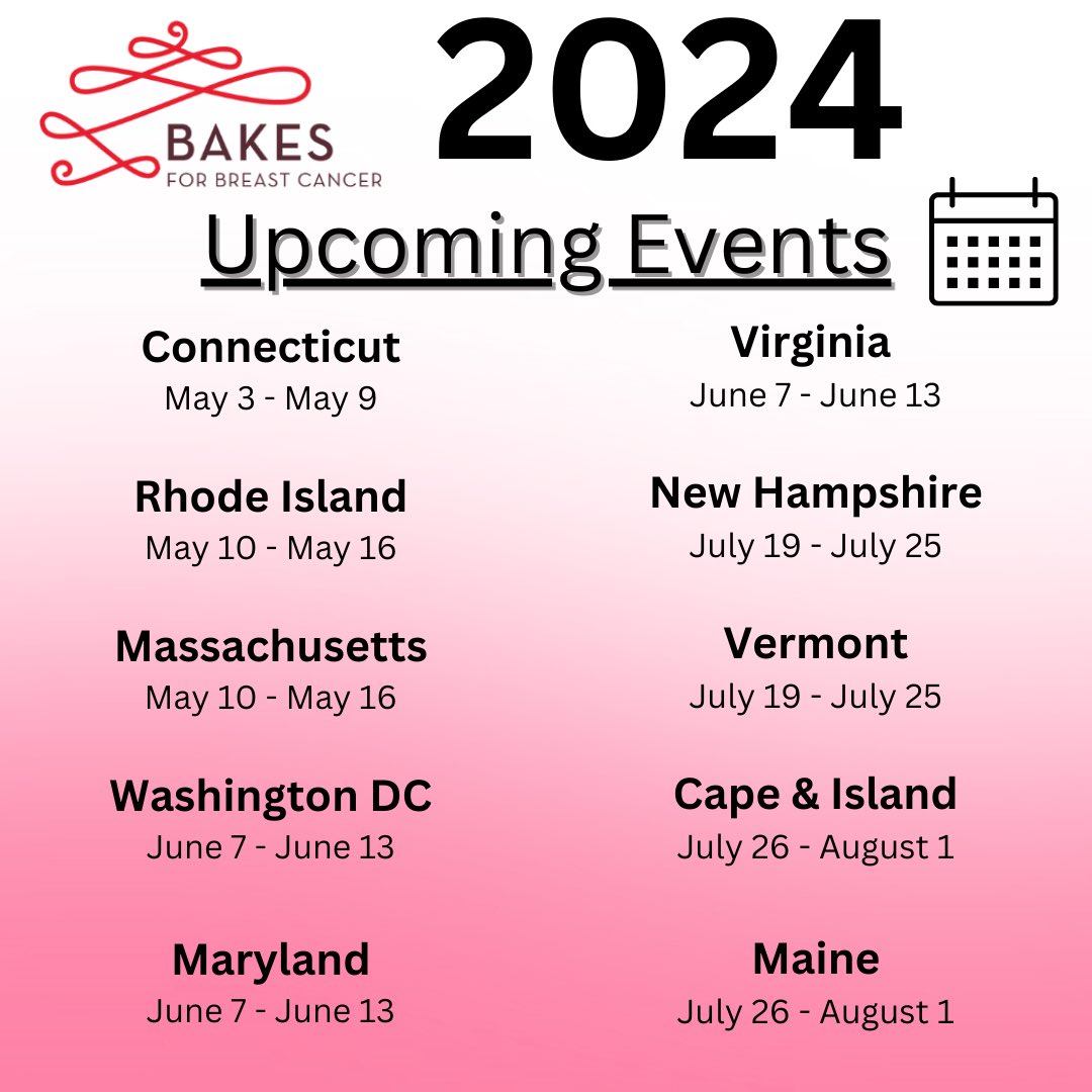 Upcoming Events 2024!
