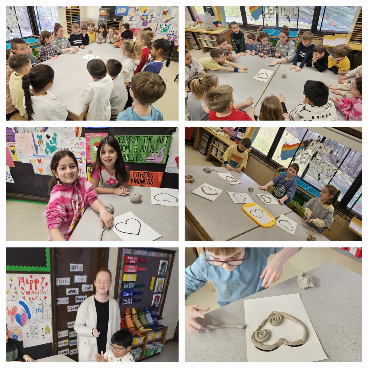 FulmarsFinest's tweet photo. Using clay to create coil hearts!  @allyfallman @FulmarArt @mrsadamonis https://t.co/ncj3LF89JD