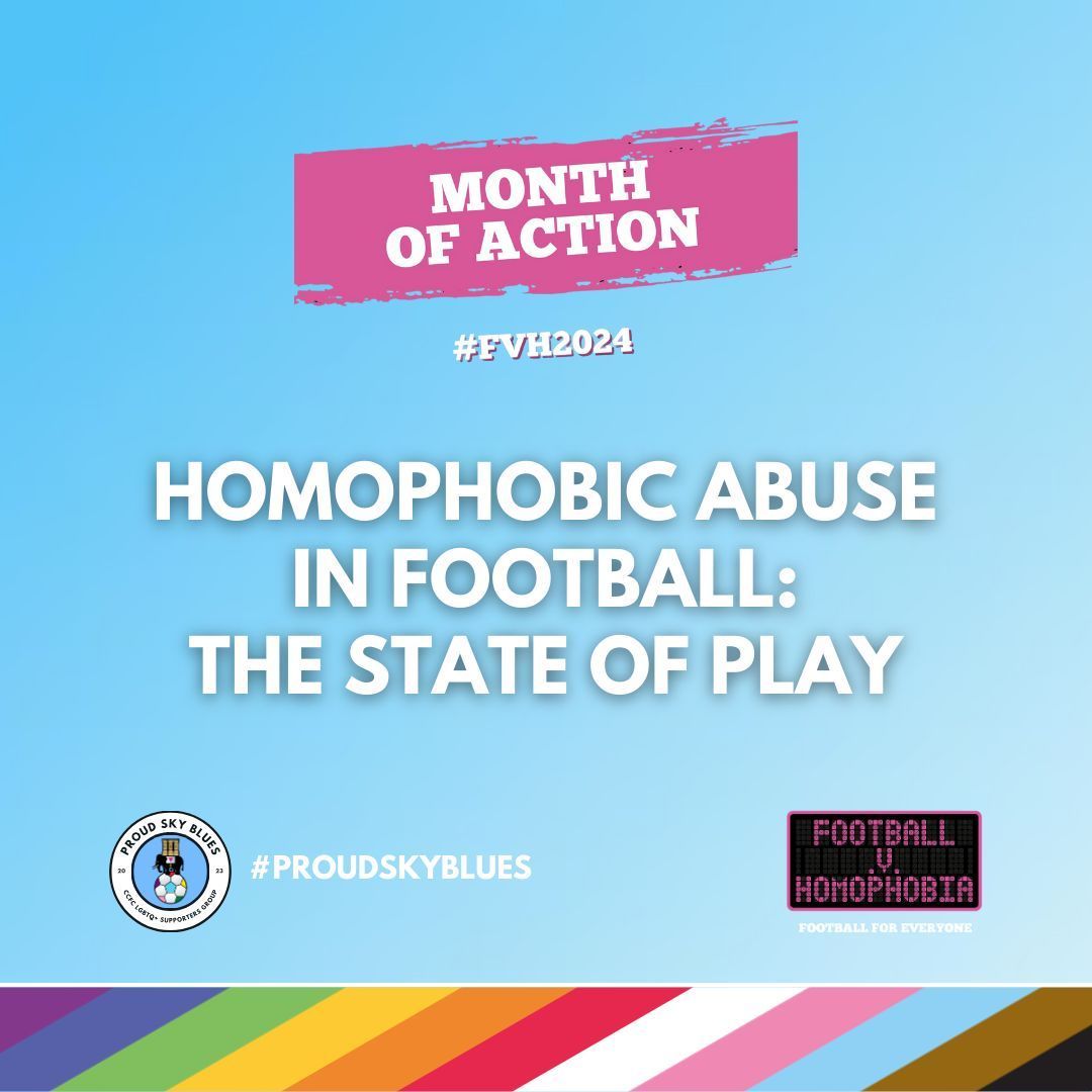 🏳️‍🌈 ⚽ | The @FvHtweets #MonthOfAction is well underway, and today we're talking about how prevalent homophobic or transphobic abuse is in football.

🧵 

#FootballvHomophobia #FVH2024 #PUSB #LGBTFootball