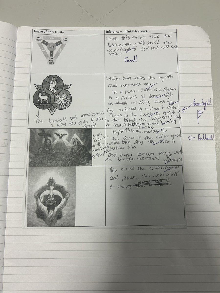 Just my Y7s &amp; Y9s taking pride in their work &amp; wanting the world to see 

Y7 had some great questions about Plato, Socrates &amp; Aristotle whereas my Y9s had a go at drawing inferences from different depictions of the Trinity

<a href="/OfficialNUSA/">NUSA</a> #AmazingNUSA @MrHenryNusa <a href="/MrBHughes1/">Mr B Hughes</a>