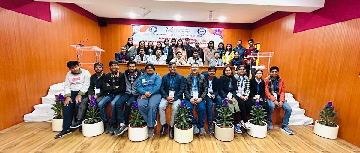 college_slc's tweet image. Successful first day 📢of  ICAPAM, an INTERNATIONAL CONFERENCE on ADVANCES IN PURE &amp;amp; APPLIED MATHEMATICS!  Featuring Chief Guest Prof. Balaram Pani, Dean of Colleges, University of Delhi, and Guest of Honor Dr. Shriram Chauthawale #Mathematics #Conference #Delhi