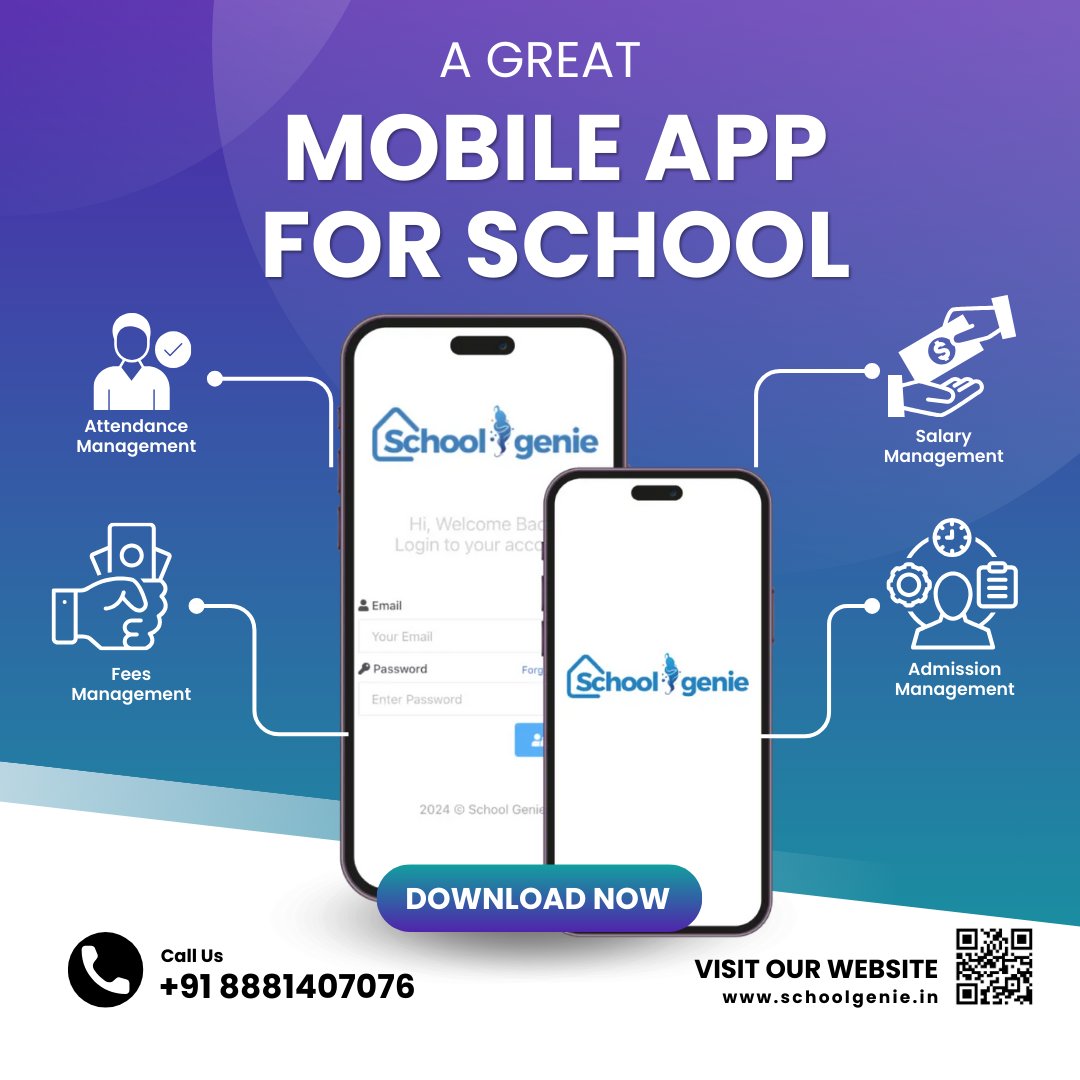 school_genie's tweet photo. 🔥🔥🔥School Genie: Simplify school management with our powerful Android app.🔥🔥🔥
Stay organized and informed with School Genie's mobile app for schools.
#schoolmanagement #schoolerp #school #education #schoolsoftware #erp #schoolerpsoftware #software #educationmanagementsystem https://t.co/k8OjyaQ5Cu