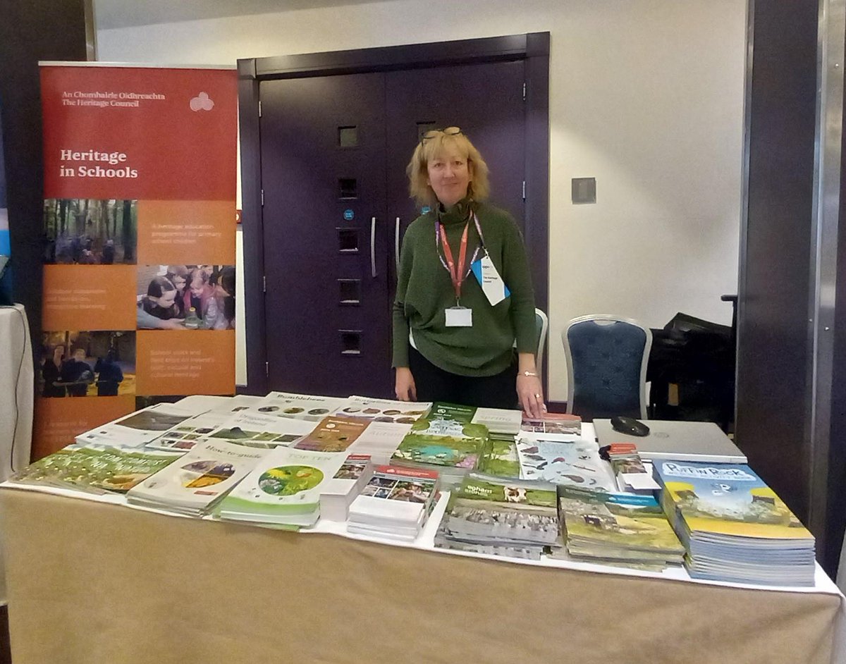 Our Heritage in Schools Programme Manager Maria is in Galway today to showcase our Heritage in Schools Programme at the Irish Primary Principals Network Conference for Deputy Principals. 

#HeritageinSchools #LoveYourHeritage #PassItOn