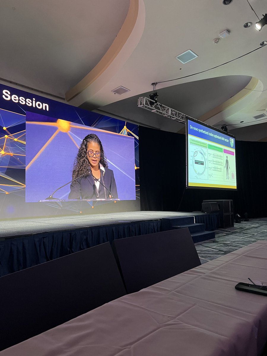 CTHuerta1's tweet photo. Breaking! @fravoza beautifully presenting Codon-Optimized and DeNovo-Synthesized E-Selectin/AAV2 for Vascular Regeneration Gene Therapy in #ASC2024 Basic Science Plenary! Keeping the amazing work coming out of the @OmaidaVelazquez lab every year! https://t.co/p3FPtnHbtz