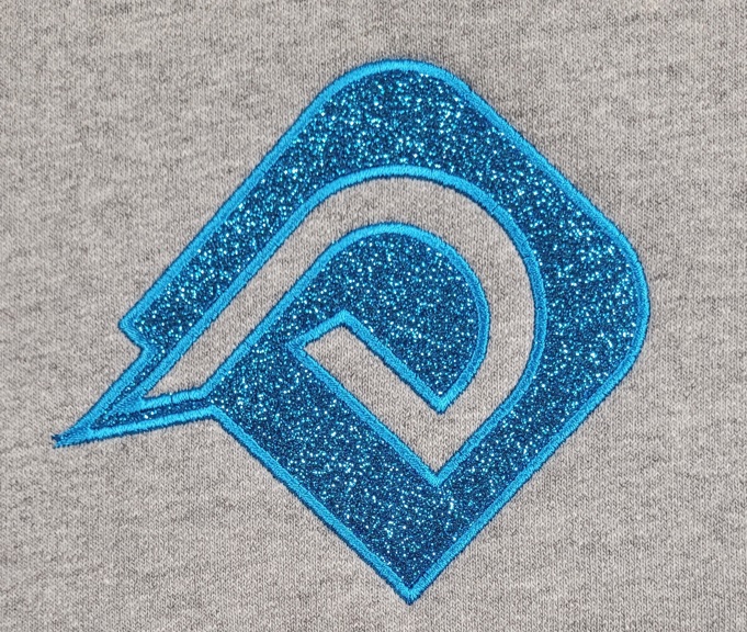 PromoGuy_0's tweet photo. Playing with a new process (for us).   Glitter Flake applique on sweatshirts...  Test pieces are coming out SWEET! https://t.co/a9G1mZk6yB