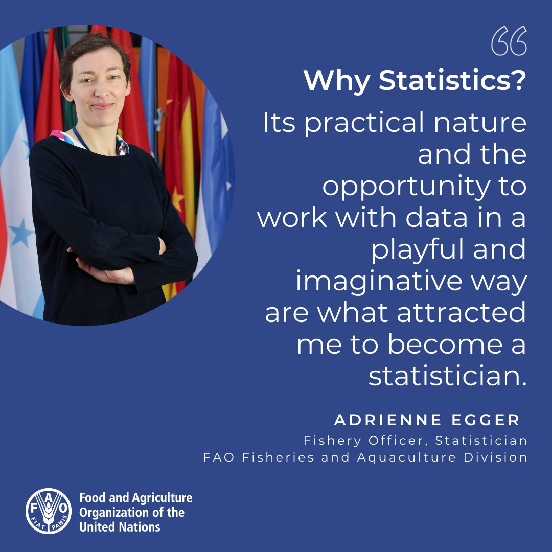FAOstatistics's tweet photo. This week, we continue to celebrate #WomenAndGirlsInScience & #womeninSTEM by celebrating @FAO #WomeninStatistics
@FAOStatistics Adrienne Egger tells us what drew her to statistics
#StatisticsTwitter #StatisticsX https://t.co/oNXewwyYvZ