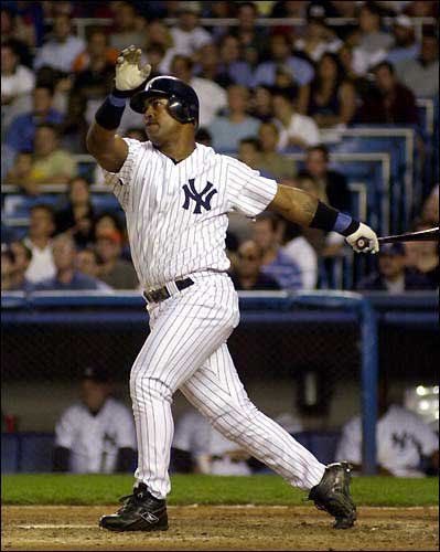 Amack85's tweet photo. @BaseballQuotes1 Raul Mondesi-- Yanks https://t.co/5ZEFwQSCL7