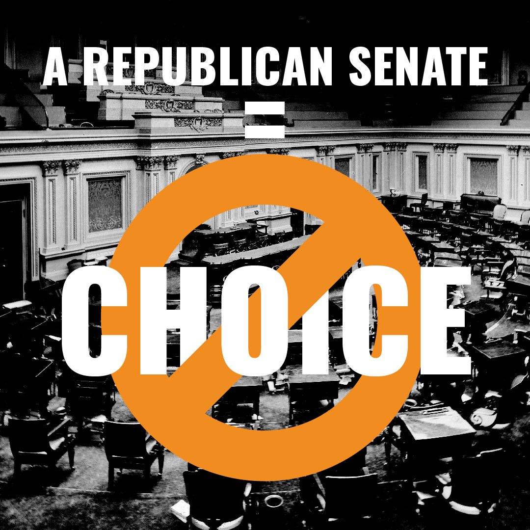 VoteGloriaJ's tweet photo. Mark my words, the GOP will pass a nationwide abortion ban if given the chance. 

We can stop this by growing the Senate majority this November! Join us. https://t.co/zTDBhYTgVn