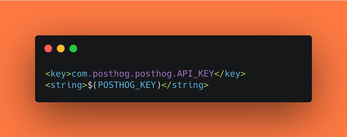 BosonJoe's tweet photo. #Flutter tip ✍️

You can access --dart-define variable in your info.plist file with basically no setup.

Used this just now to add @posthog support to the flutter_fast_cli #flutterDev https://t.co/5htK4Pmlsx