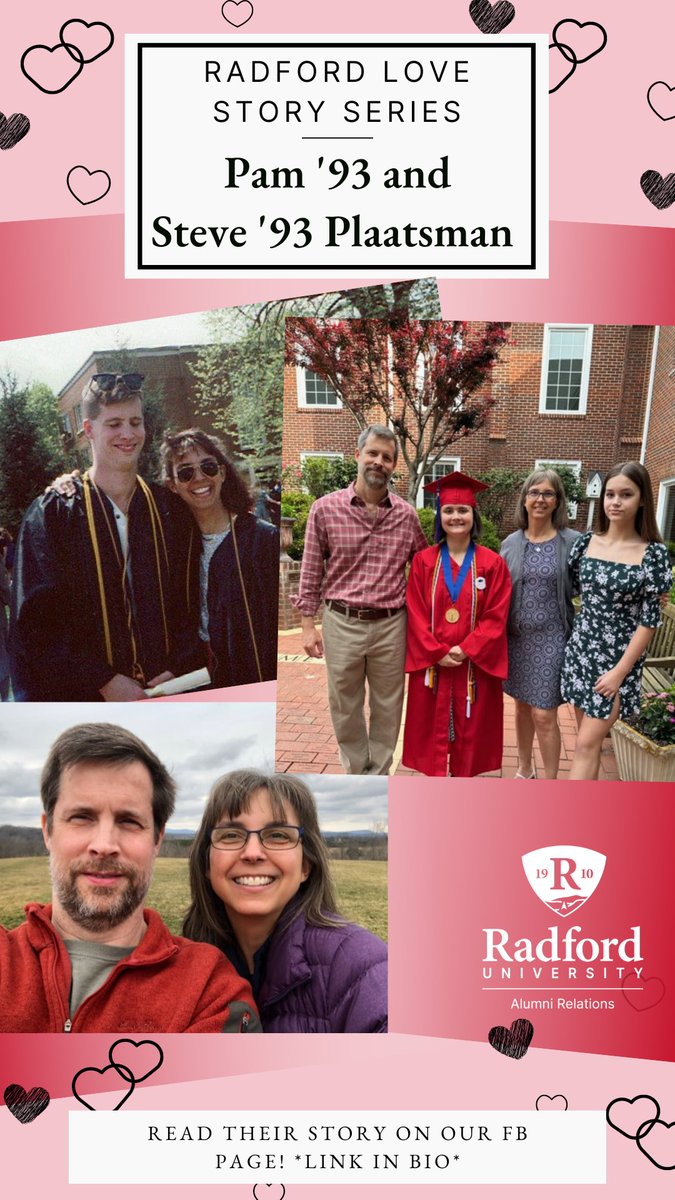 radford_alumni's tweet photo. To kick off our 2024 #RadfordAlumni Love Story Series, we are headed to the early 90s to meet Pam ’93 and Steve Plaatsman ’93. Read “Match Made in Marketing”
❤️ https://t.co/RYDCksJovL
#FebruaryIsForHighlanders https://t.co/H21BOTqA6B