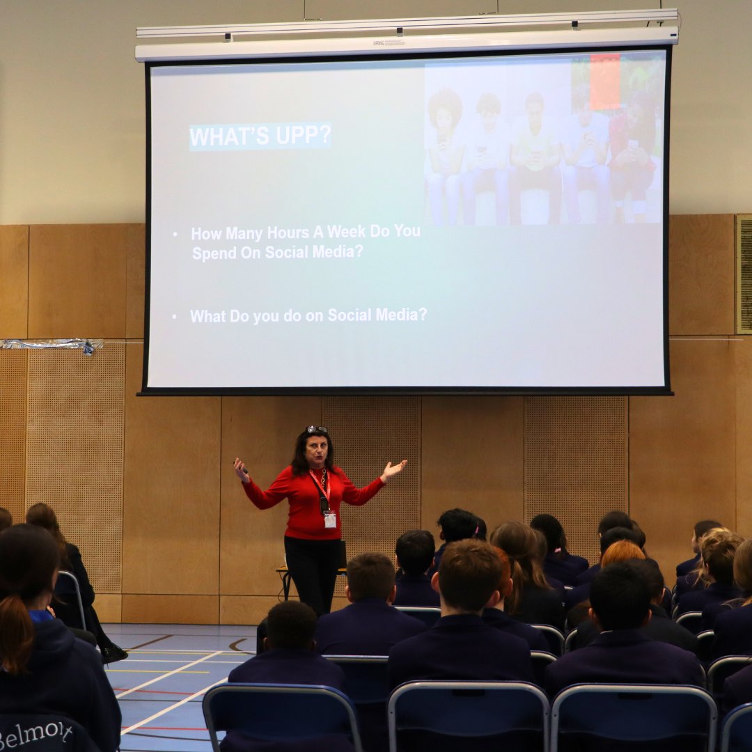 We welcomed Allison Harvey, Co-Founder of @@rapprojectuk . This charity offers workshops aimed at empowering pupils by educating them on UK laws defining consent and sexual offenses and promoting digital and personal safety. #MillHillBelmont #MillHillBelmontMoments