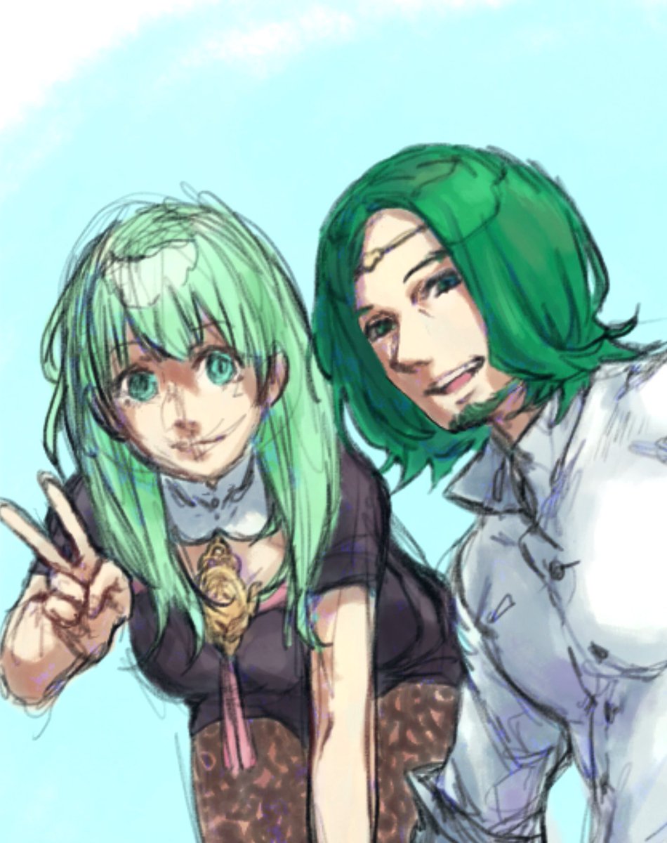 Lanzikii's tweet photo. Fishing success!💚 🎣 #Seteth #Byleth #FE3H #sketchart #setleth https://t.co/7pNaLhgM75