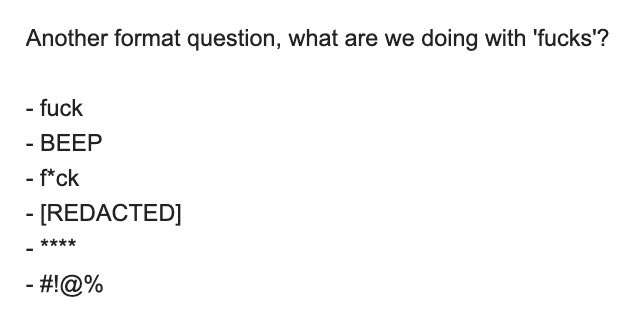 This was a genuine work e-mail I had to send today.