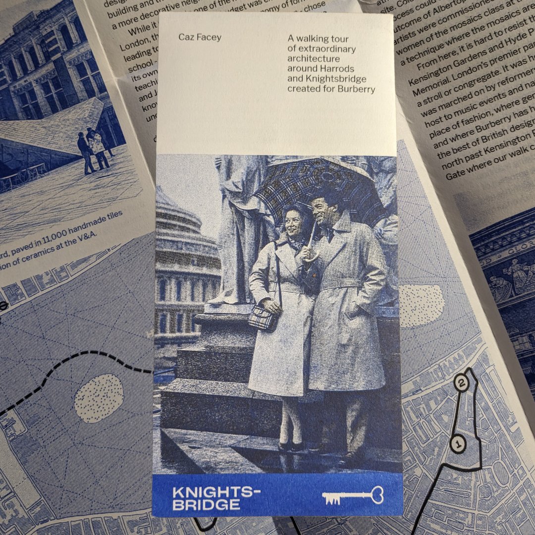 Following a successful collaboration co-creating a printed walking guide to the architecture of Knightsbridge, Open City is delighted to have received a donation from the iconic London fashion brand Burberry open-city.org.uk/blog/thank-you…