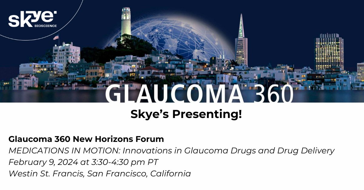 This week, we look forward to joining partners and colleagues at the Glaucoma 360 New Horizons Forum, taking place in San Francisco, California. Company’s management will present during the Innovations in Glaucoma Drugs and Drug Delivery session on Friday, February 9, 2024. See…