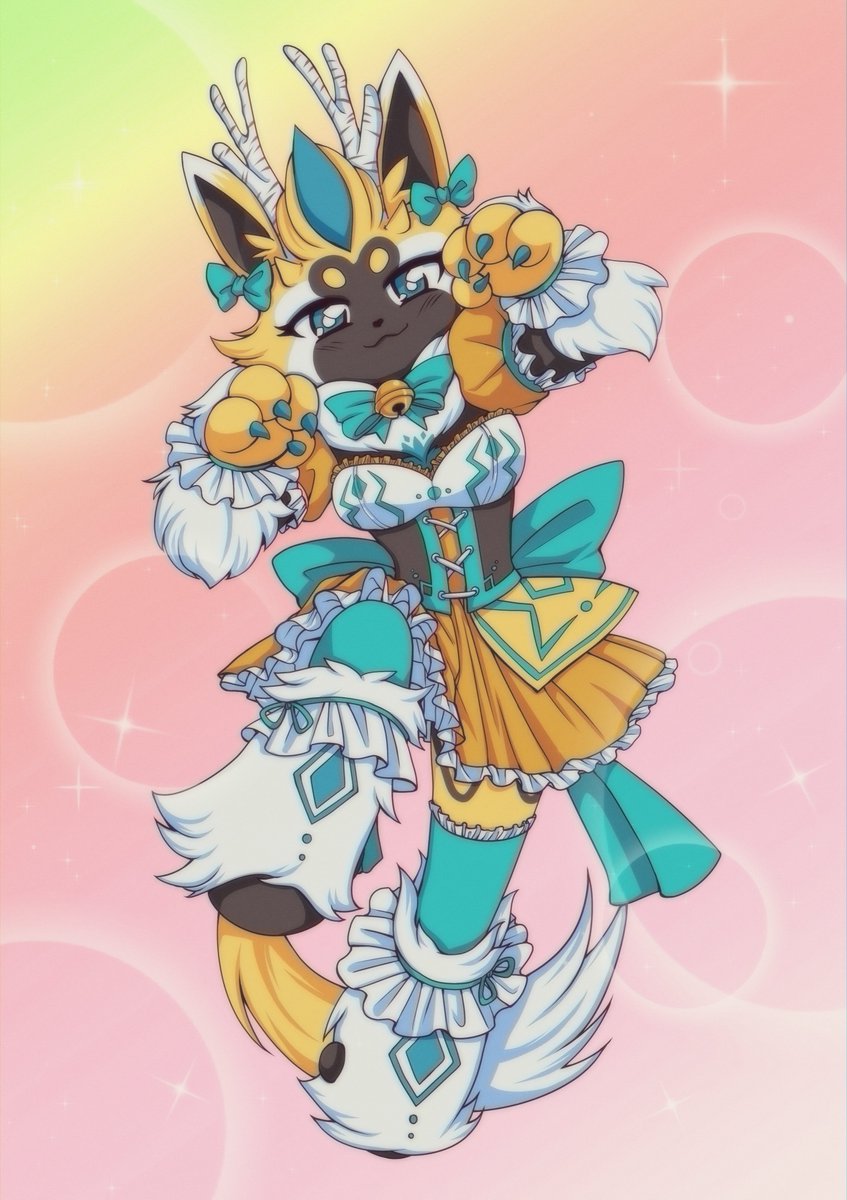 Supurin_com's tweet image. #Commission done! thank you! #furryartwork #furryart #90sanimestyle #commissionopen