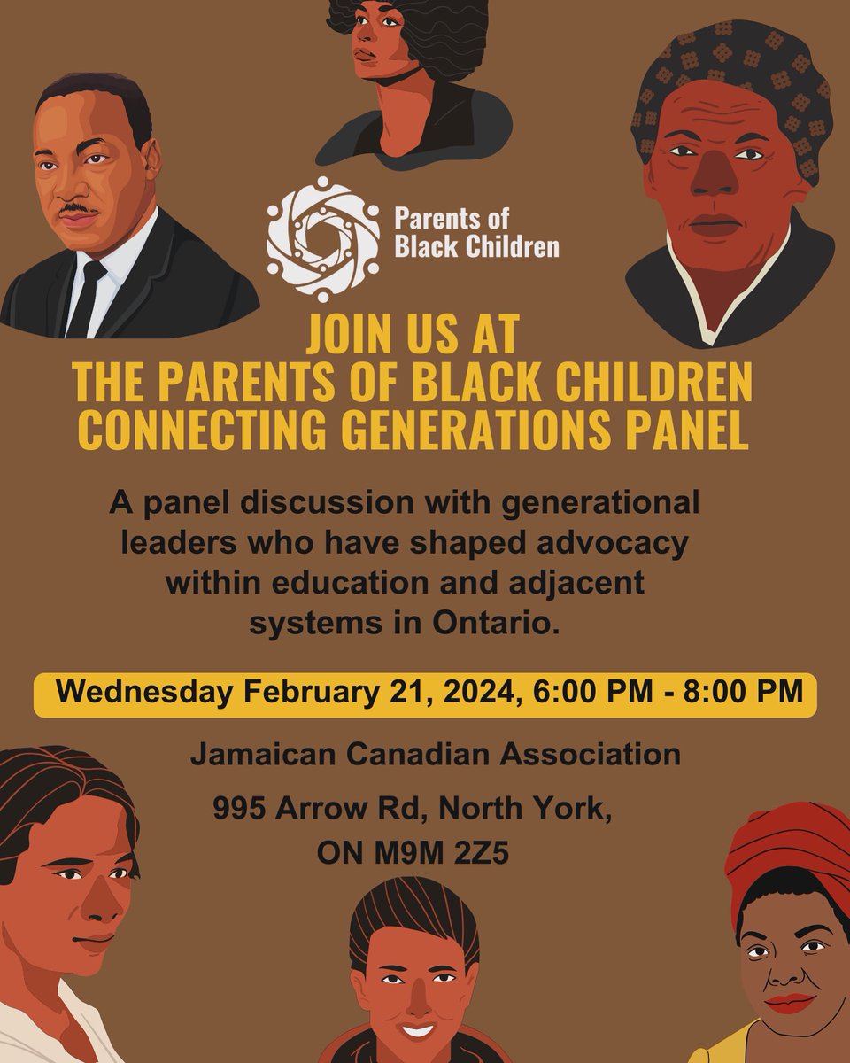 For many generations Black advocates have paved the way for the work that we do to be possible, join us on Wednesday February 21st to soak up the knowledge of generational leaders! RSVP HERE FOR FREE: eventbrite.ca/e/815861141637…