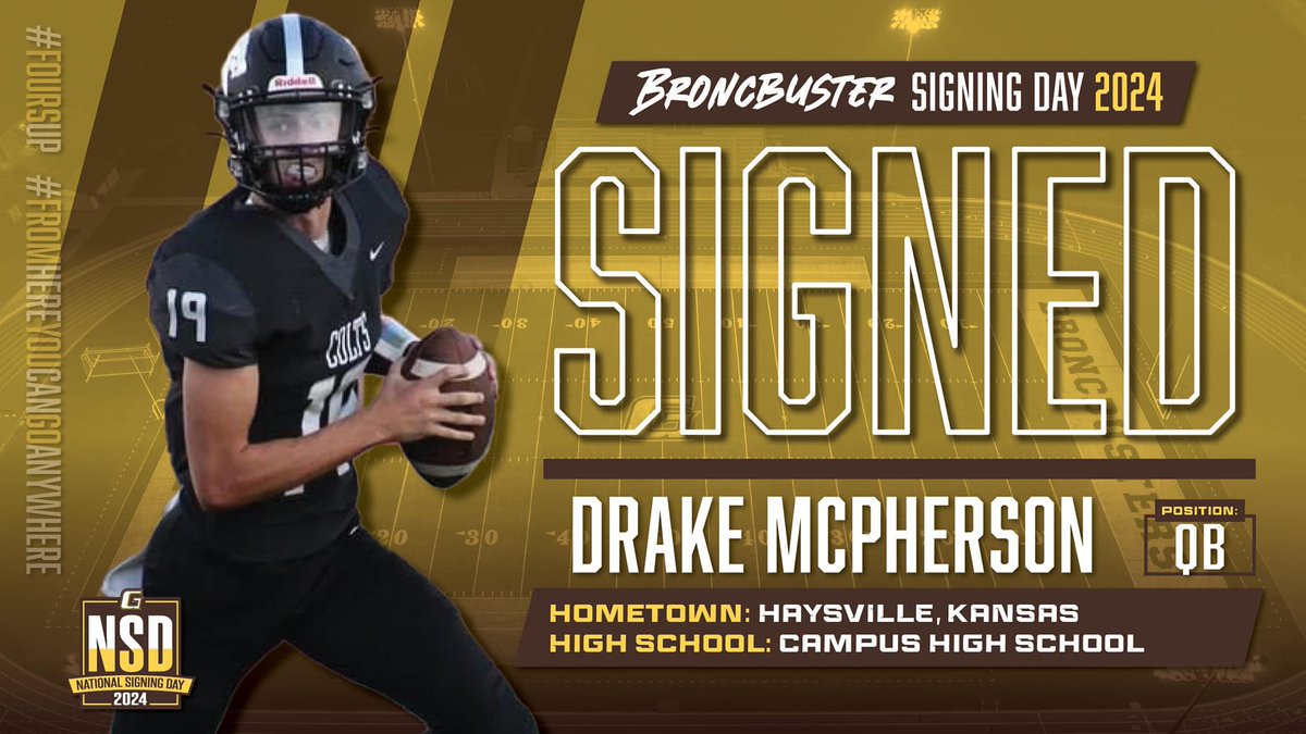 Drake McPherson (@mcpherson_drake) on Twitter photo After a great phone call with <a href="/KiyoshiHarris/">Coach Kiyoshi Harris</a> and <a href="/Eric_Torres4/">Coach Torres</a> I have decided to continue my academic and football career at Garden City Community College! 🟡🟤 <a href="/sportsbuster/">Broncbuster Athletics</a> #4sup After a great phone call with <a href="/KiyoshiHarris/">Coach Kiyoshi Harris</a> and <a href="/Eric_Torres4/">Coach Torres</a> I have decided to continue my academic and football career at Garden City Community College! 🟡🟤 <a href="/sportsbuster/">Broncbuster Athletics</a> #4sup