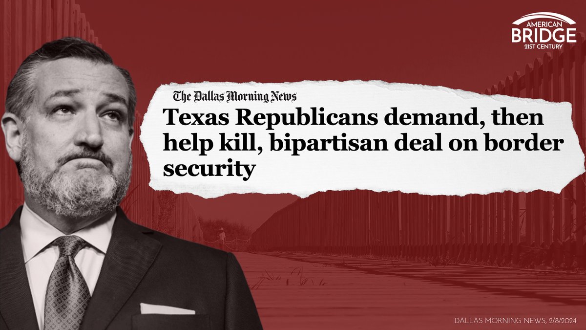American_Bridge's tweet image. Once again @TedCruz is putting politics before Texans. #TXpolitics
dallasnews.com/news/politics/…