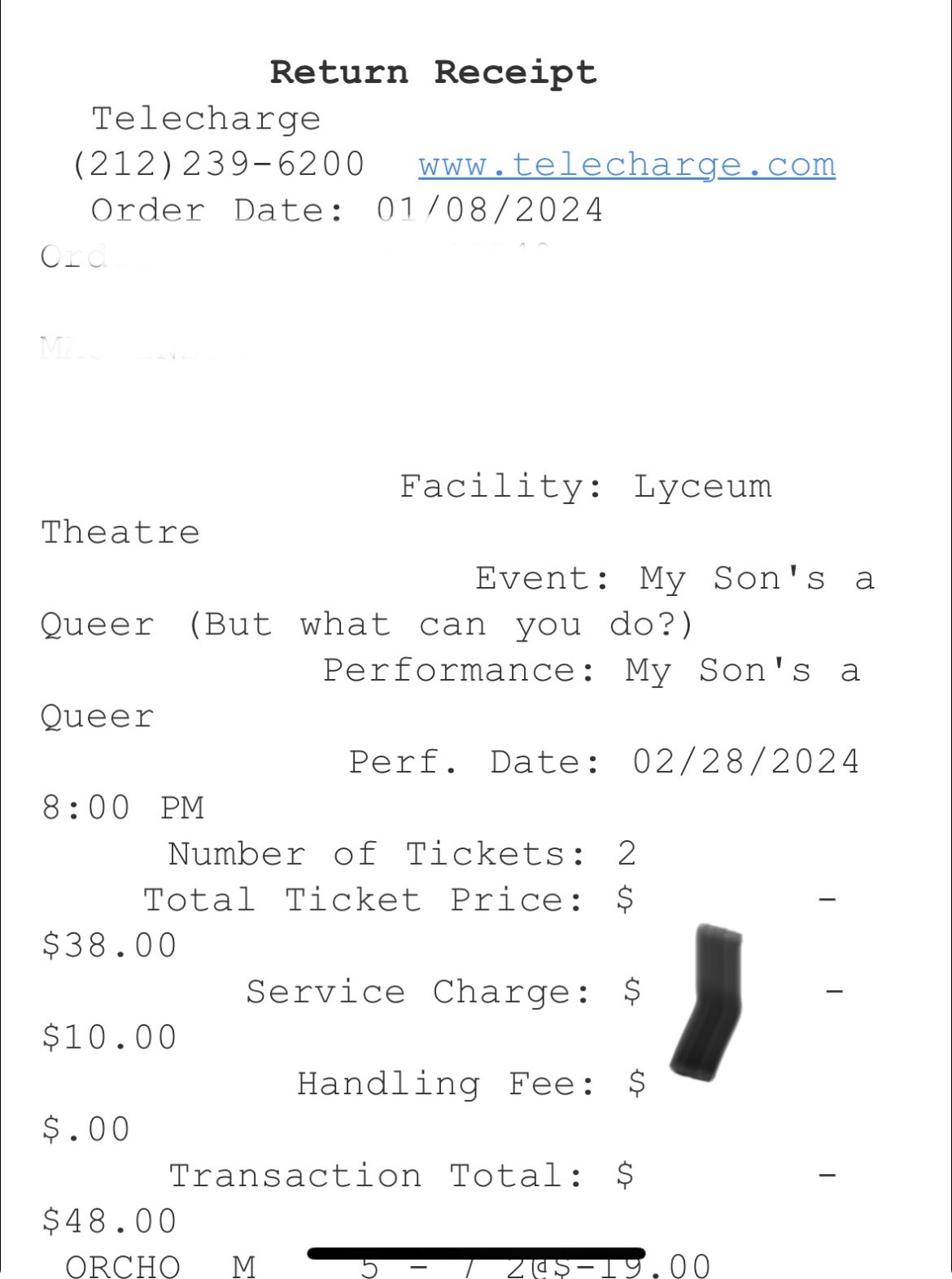 Rob Madge's MY SON'S A QUEER... not at the Lyceum February 2024