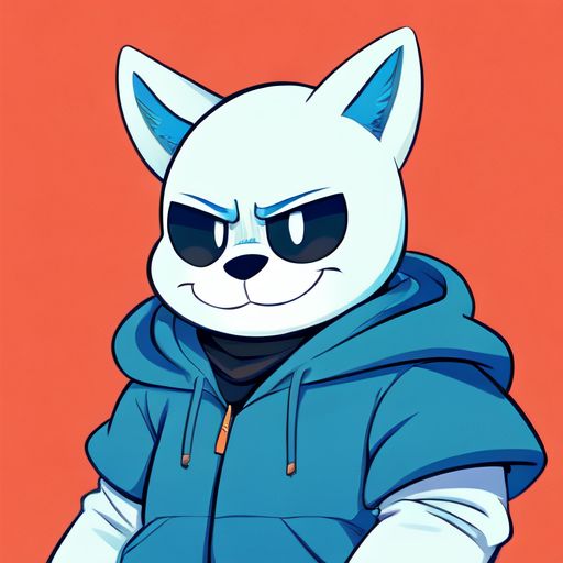 GardevoirFunkin's tweet image. Sans Undertale but Furry Ai art
